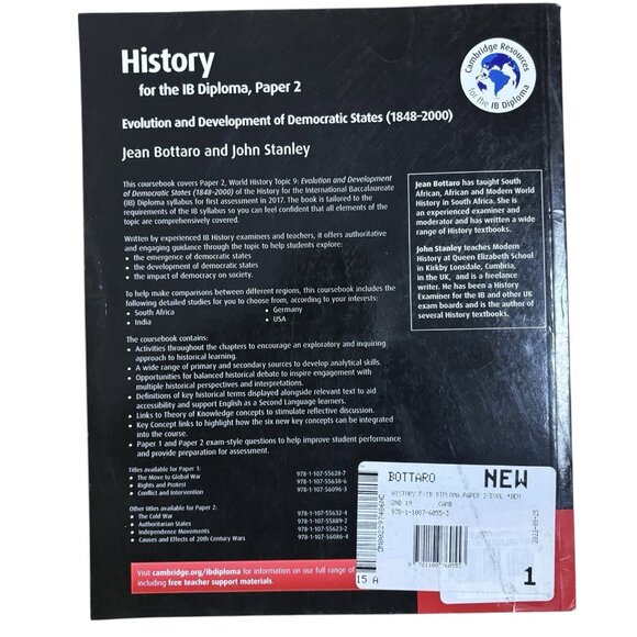 IB History Paper 2 Second Edition Textbook By Jean Bottaro - Picture 2 of 2